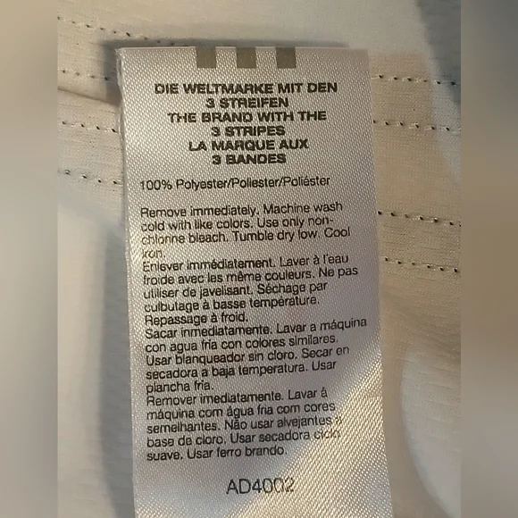 Adidas White and Black Short Sleeve Tee - Picture 13 of 13